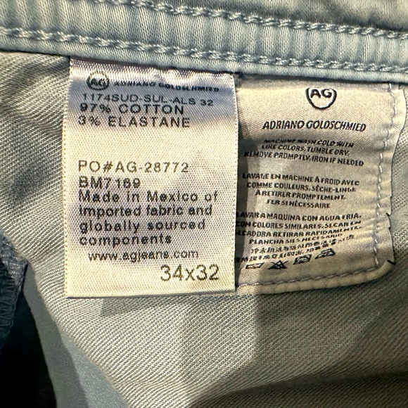 AG sueded blue Graduate men’s jean in 34. New condition. - Picture 8 of 8